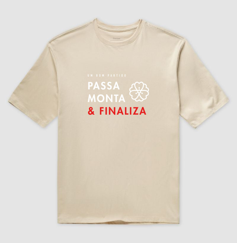 Passa, Monta & Finaliza | Camiseta Oversized