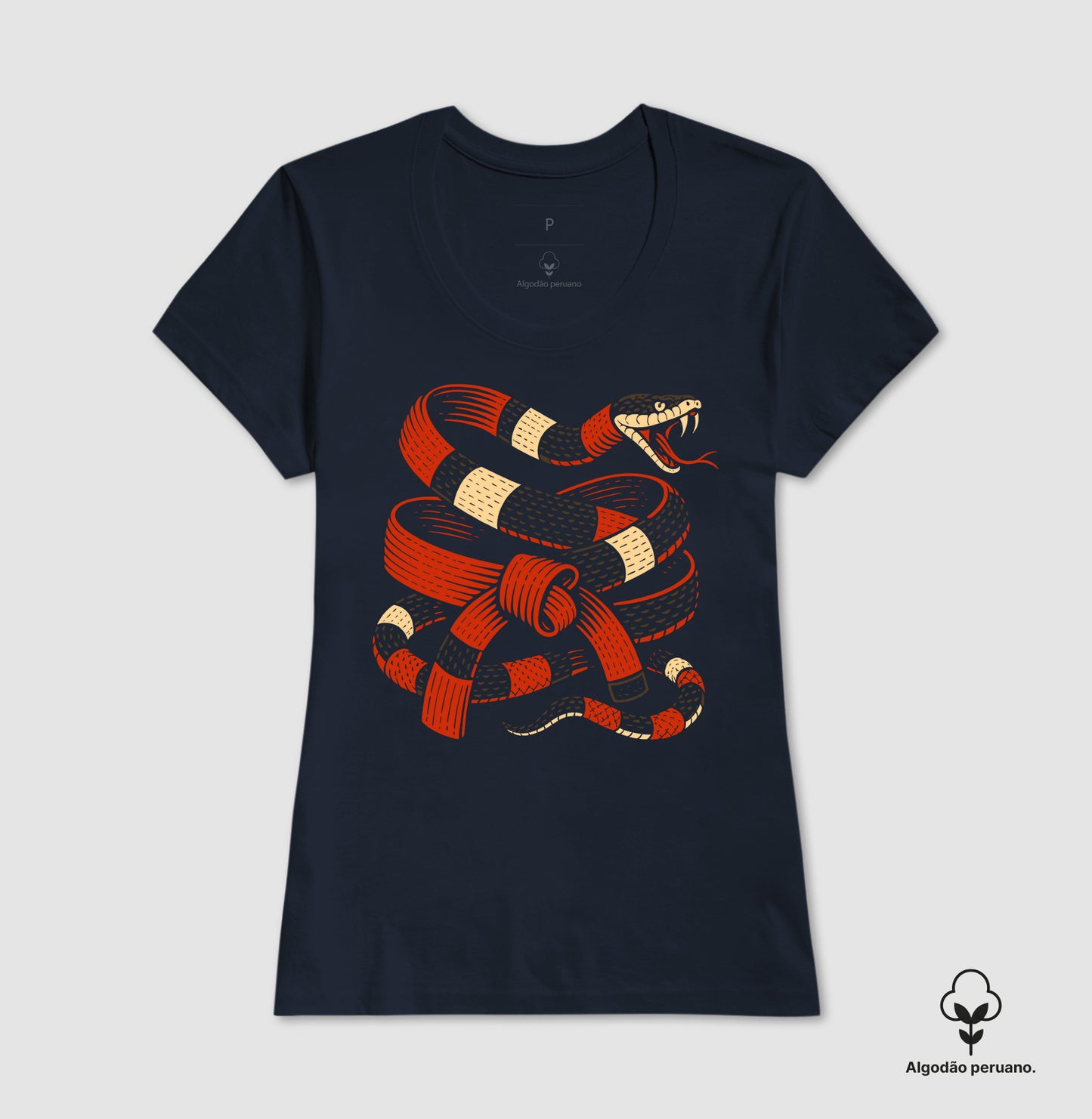Faixa Coral | Algodão Peruano