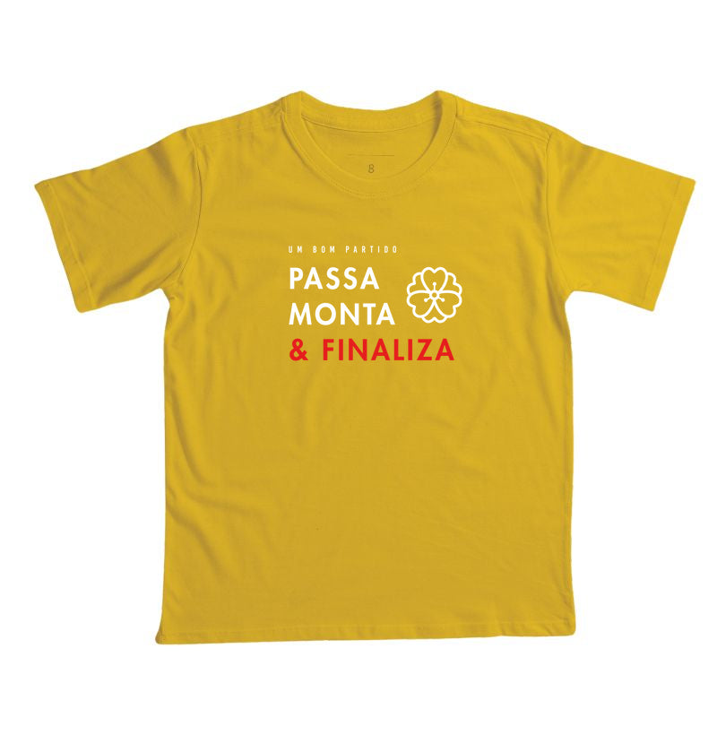 Passa, Monta & Finaliza | Camiseta Infantil