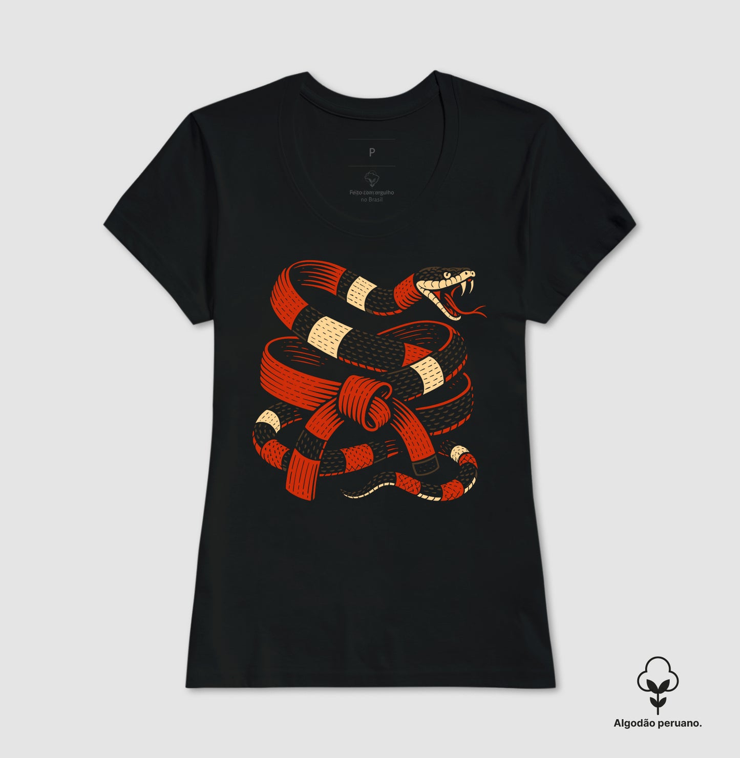 Faixa Coral | Algodão Peruano