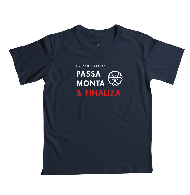 Passa, Monta & Finaliza | Camiseta Infantil